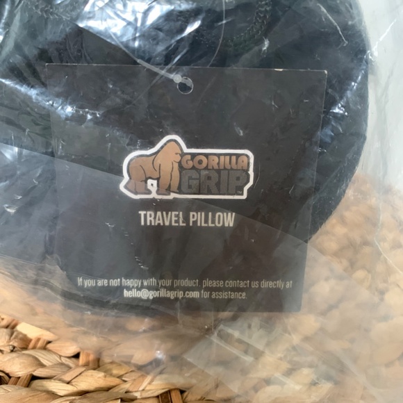 Gorilla Grip Travel Neck Pillow, Memory Foam Airplane Pillow, Turquoise - Picture 6 of 6